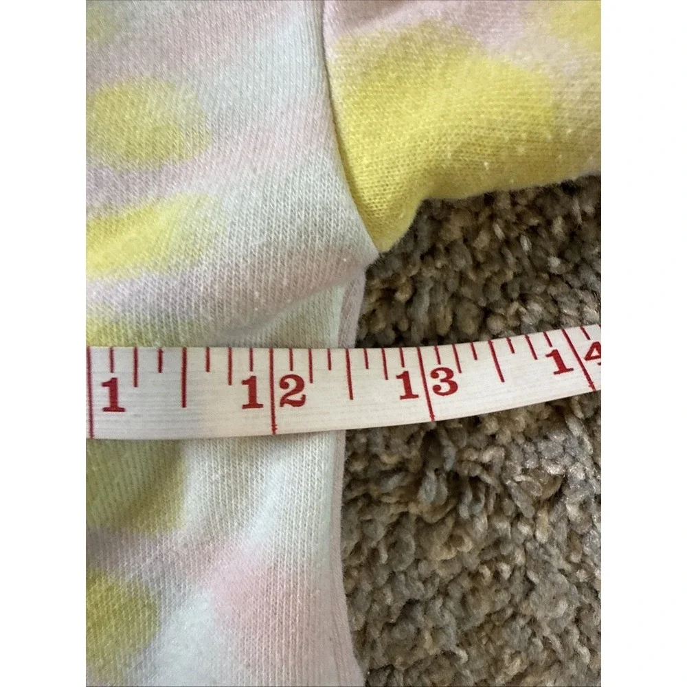 Nike Kids Tie Dye Hoodie Sweatshirt Lilac Yellow Pullover Logo‎ Size XS